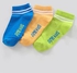 Pine Kids Ankle Length Anti Microbial Washed Socks Pack of 3 (Color May Vary)