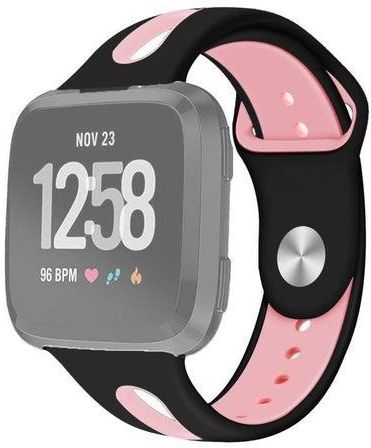 Silicone Replacement Strap Watchband For Fitbit Versa 2 / Fitbit Versa / Fitbit Versa Lite Black