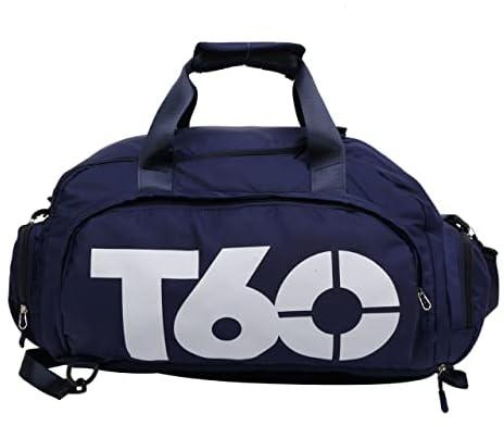 Casual Gym Waterproof Travel Bag for Women and Men - Navy Blue