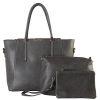 Diophy Pu Leather Large Tote with Medium and Small Bag Inside 3 Pieces Set Womens Purse Hand Bag Gs-3435