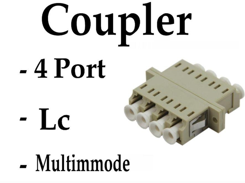Black Box Coupler -Fiber Connector- LC Duplex Multi Mode 4Port