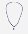 Style Europe 925 Silver Beads Necklace - Blue