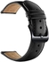 Genuine Leather Band 20mm Quick Wear And Removal Compatible With Samsung Galaxy Watch 20mm And Huawei Watch 42mm By TenTech - Black