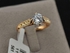 Ring for women Diamond Wedding 24K Gold Plated, Size 6.5