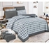 6-Piece Comforter Set Microfiber Grey/White 220x240cm