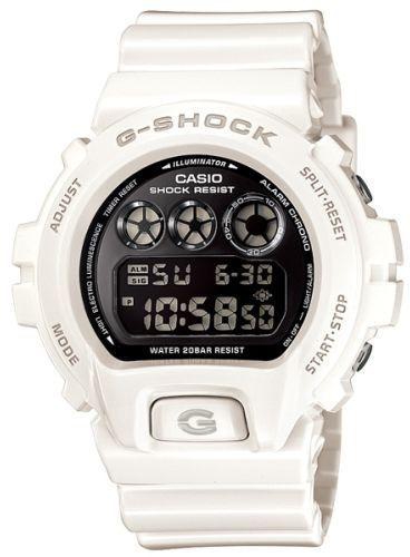 Casio Men's Mirror-Metallic Digital G-Shock White Resin Band Sports Watch [DW-6900NB-7]