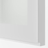 METOD Wall cabinet w shelves/2 glass drs - white/Hejsta white clear glass 80x100 cm