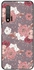 Protective Case Cover For Huawei Nova 6 5G Choclate Colour Floral Pattern