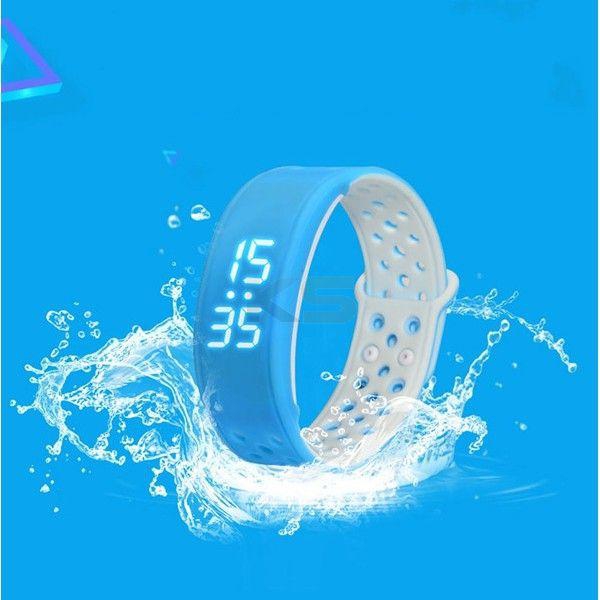W9 Smart Bracelet Bluetooth Wristband Fitness Activity Pedometer IP67 Waterproof-Blue