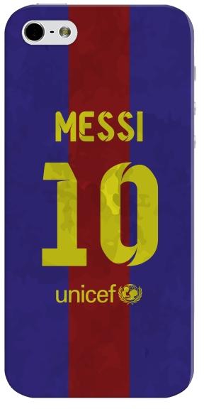 Stylizedd Apple iPhone 5 5S Premium Slim Snap case cover Matte Finish - Messi Barca Jersey
