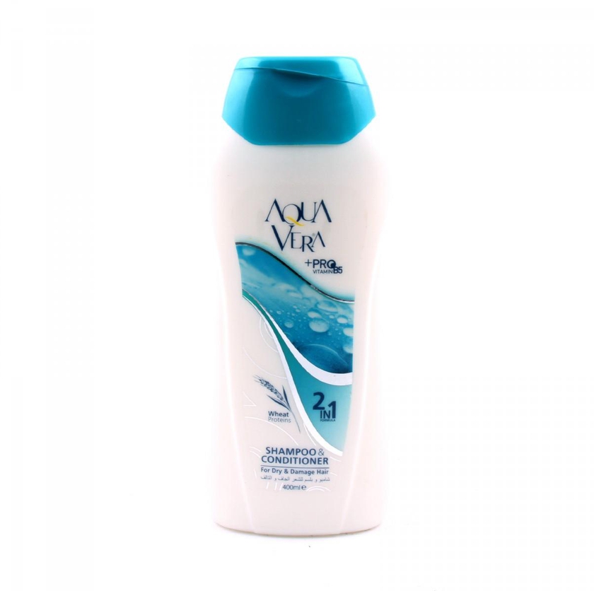 Aqua Vera Shampoo & Conditioner For Dry & Damage Hair 400ml