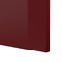 METOD / MAXIMERA خزانة أساسية مع 3 أدراج، أسود Kallarp, لامع أحمر-بني غامق، ‎80x37 سم‏