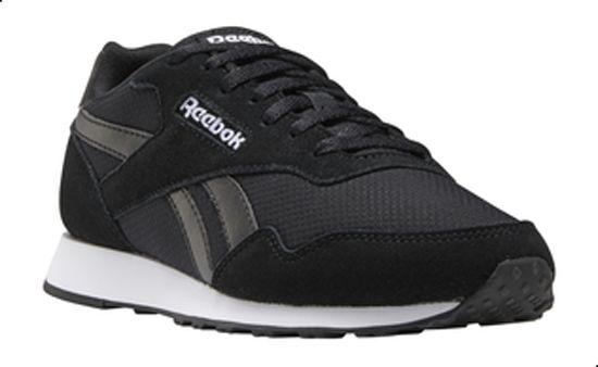 Reebok Royal Ultra Textile Suede Accent Lace-up Sneakers for Women - Black and White, 37 EU