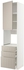 METOD / MAXIMERA خزانة عالية للفرن مع باب/3 أدراج - أبيض/Stensund بيج ‎60x60x240 سم‏