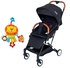 Moon Ritzi Cabin Stroller Black + Pull String Musical Toy- Babystore.ae
