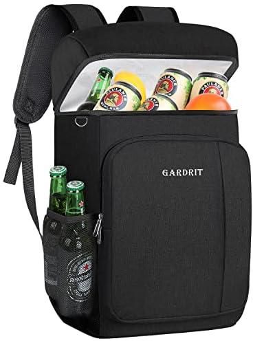 49 Cans Insulated Cooler Backpack, Leakproof Spacious Lightweight Soft Cooler Bag Backpack Cooler with Double Deck for Men Women to Work Beach Picnic Travel Trips, Black