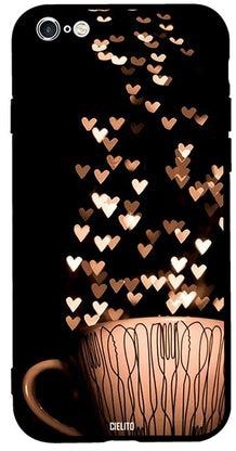 Skin Case Cover -for Apple iPhone 6s Plus Hearts Coming Out of Cup مطبوع عليه تصميم قلوب تتطاير من الفنجان