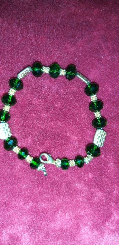 Women's Beads Bracelet - Green