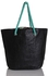 Ravin Braided Shopper Bag - Black