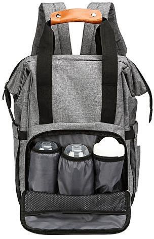 Generic Multi-function Baby Diaper Bag Large Capacity-Gray