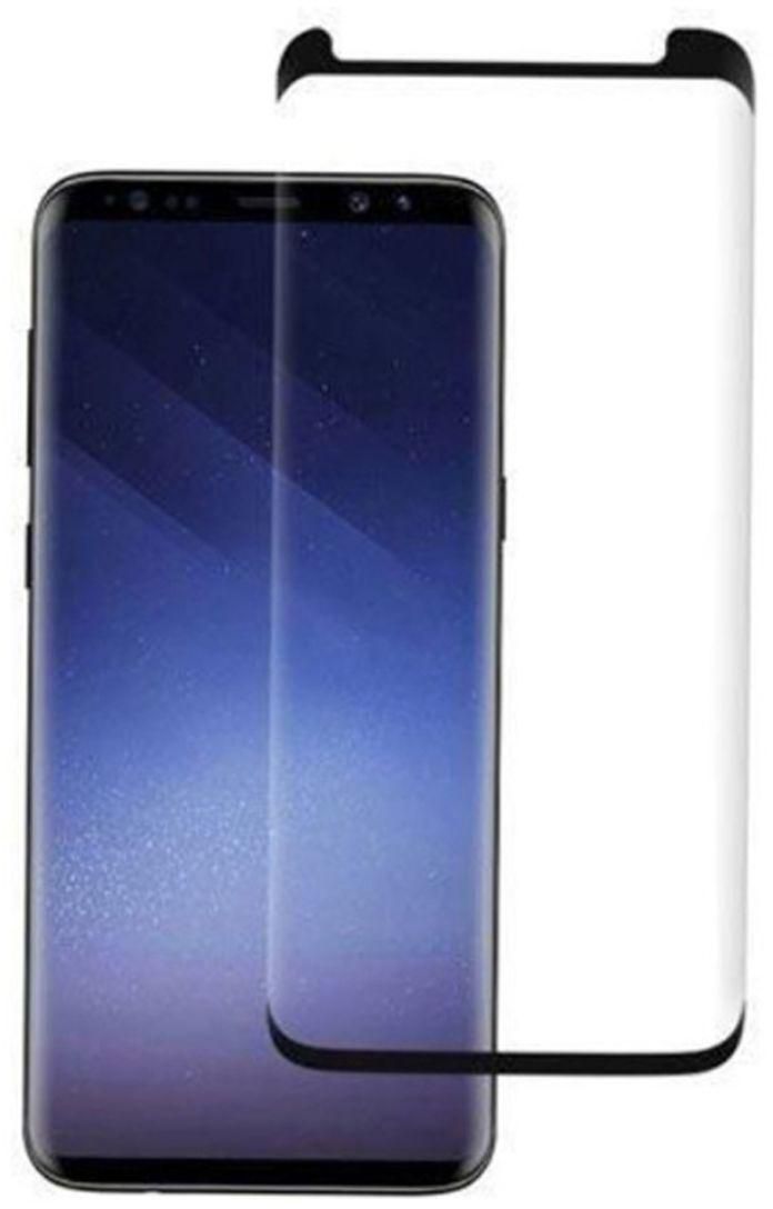 Tempered Glass Screen Protector For Samsung S9 Plus 6.2-Inch Black/Clear