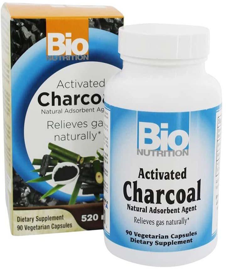 Bio N - Activated Coconut Charcoal 520Mg 90Caps- Babystore.ae