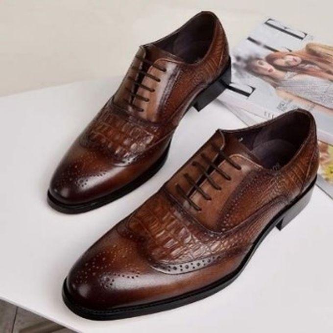Men'S 2023 Men's Formal Business Casual Work Shoes - Brown Office Luxury Shoes