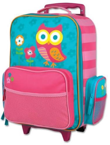 حقيبة مدرسية بعجلات بطبعة بومة من ستيفن جوزيف، متعددة الألوان