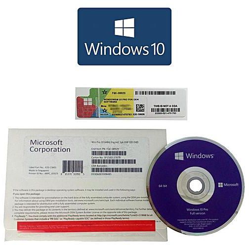 Microsoft Windows pro 10 64Bit