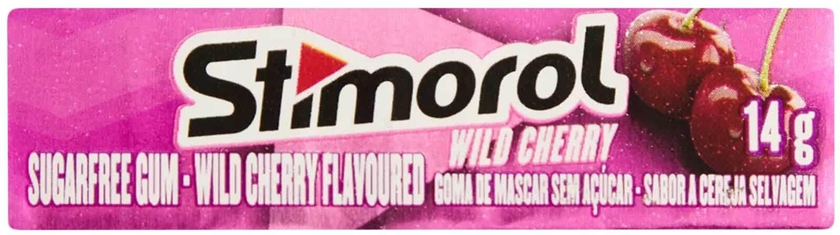 Stimorol Sugar Free Wild Cherry Chewing Gum 14g
