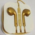 Earphones Remote and Mic for Apple iPhone 5S iPod (Gold)