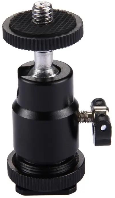 Mini 1/4 Screw Camera Tripod Stand 360 Degree Ballhead Camcorder DSLR Mount BLACK