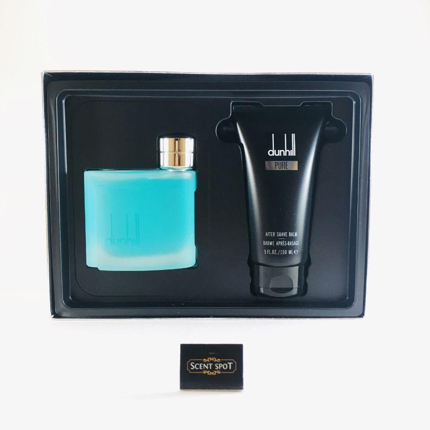 Dunhill Pure Gift Set 75ml EDT Spray for Men + 150ml After Shave Balm