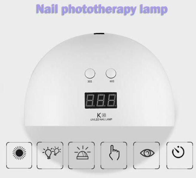 K10 SUPER LED NAIL LAMP NAIL DRYER FOR NAIL POLISHING CURING 24W-