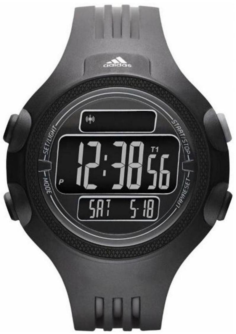 Adidas Men's New York Black Dial And Black Rubber Strap Digital Quartz Watch