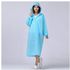 Raincoat With Hood For Women And Men Transparent Camping EVA - Blue