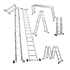 Comaat 4x4 Foldable Multipurpose Aluminium Ladder