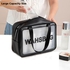 Transparent Cosmetic Bags, Travel Makeup Bag..black