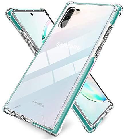 ProCase Galaxy Note 10 Case Clear, Slim Crystal Clear Cover Protective Case for Galaxy Note 10 2019 –Teal