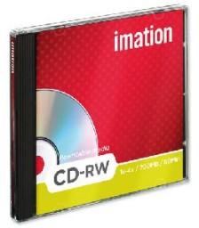 Imation CD-RW,  80Min/700MB, 52X, w/ Jewel Case