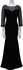 بروجريس فستان نسائي طويل ، مقاس 10 ، اسود ، E16083