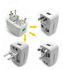 White Multi-purpose Global Universal travel Adapter Plug AC Power Adaptor with AU US UK EU plug socket converter