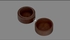 صندوق مجوهرات صغير بتصميم كلاسيكي من خشب الزان، صندوق دائري للخواتم
