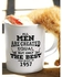 All Men are Created Equal but Only the Best are Born in 1957 - Sixty Years Old Anniversary Mug | Made in 1957, The Birth of Legends - 60th Birthday Gift, Life Begins At 60!
