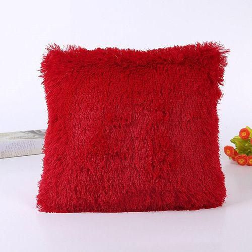 Generic Fluffy Pillow / Throw Pillows / Sofa Pillows / Seat Pillows 18'' x 18'' - Red.