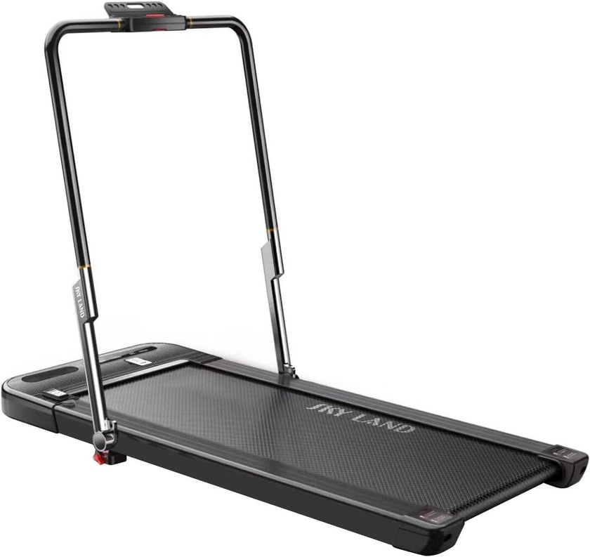 SKY LAND Fitness Treadmill, 2-In-1 Under Desk Treadmill: Foldable 2.5 HP Walking Pad And Running Machine For Home And Office, With Remote Control, Super Slim Mini Quiet Home Treadmill, EM-1293 (Black)