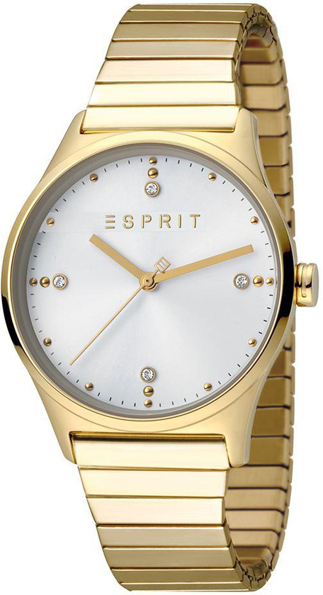 Esprit VinRose Stainless Steel Water Resistant Analog Round Casual Watch for Women, ES1L032E0075 - Gold
