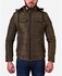 Town Team Casual Jacket With 2 Chest Pocket - Dark Olive