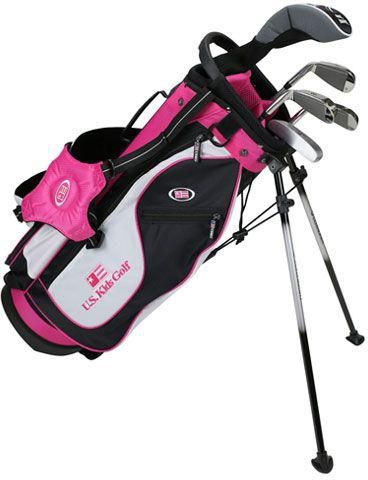 Us Kids Golf Ul51-U 5 Club  Stand Bag Set - Pink