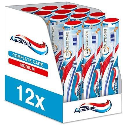Aquafresh Complete Care Toothbrush, Medium, Pack of 12